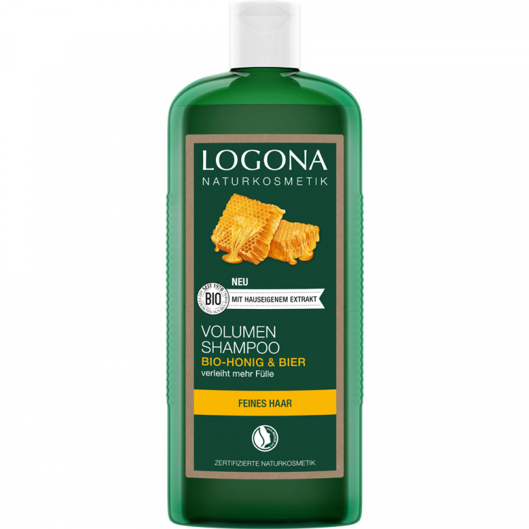 LOGONA Шампунь с пивом и мёдом для объёма 500 мл