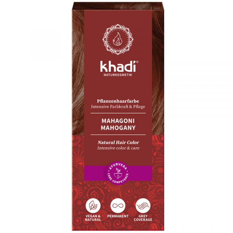 KHADI Органическая краска для волос "Махагони" 100 г