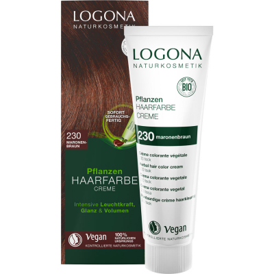 LOGONA Крем-краска для волос 230 «Каштаново-коричневый» 150 мл