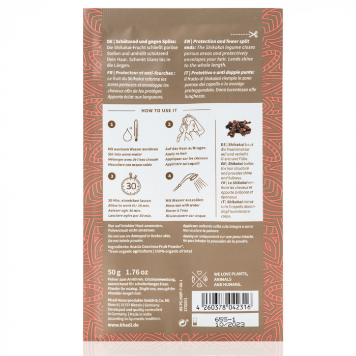KHADI Аюрведическая маска для волос «Deep Shine Shikakai» 50 г