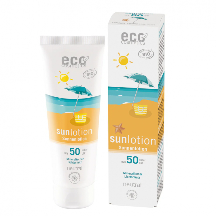 ECO-Cosmetics Солнцезащитный лосьон нейтральный SPF 50 125 мл